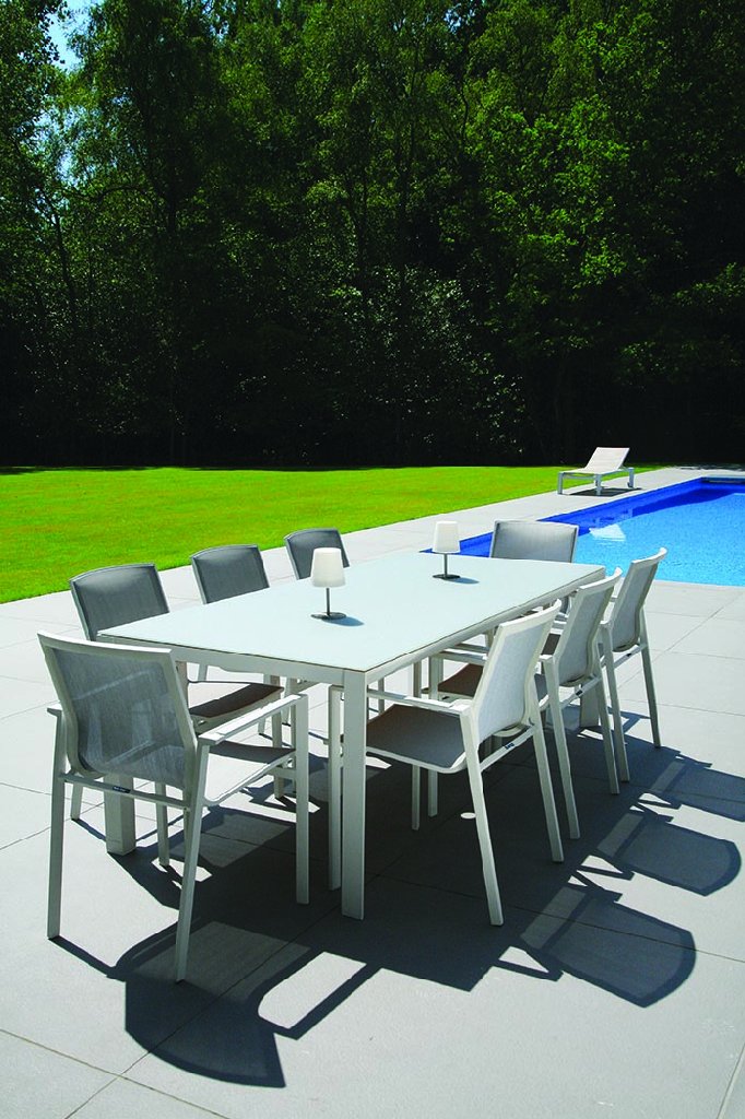 Westminster Madison 8 Seater Garden Furniture Set Glass Top Home Westminster Garden Furniture Madison Range 8 Seater Rectangular Set Glass Top