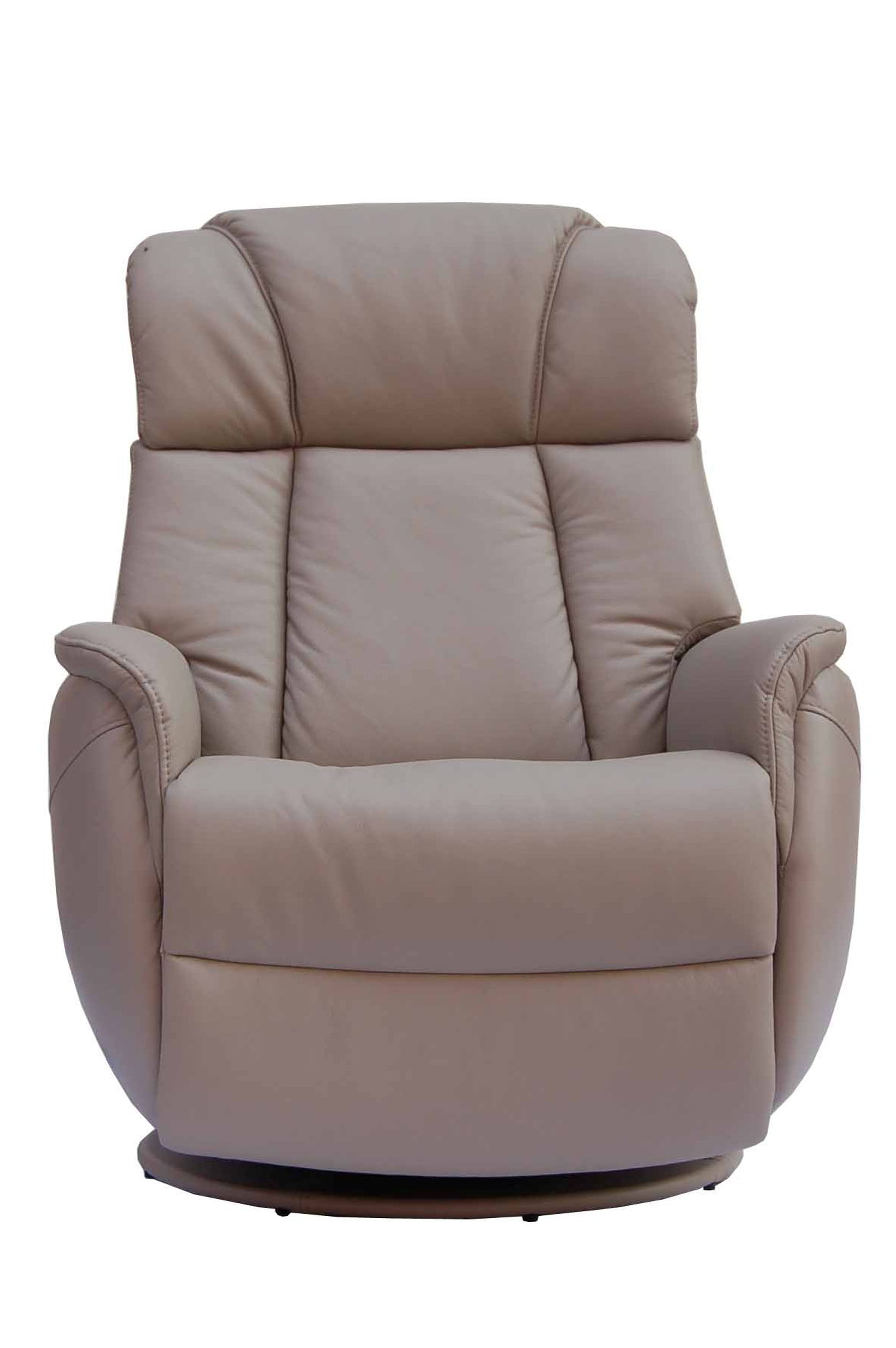 gfa sorrento electric rock swivel leather recliner chair pebble