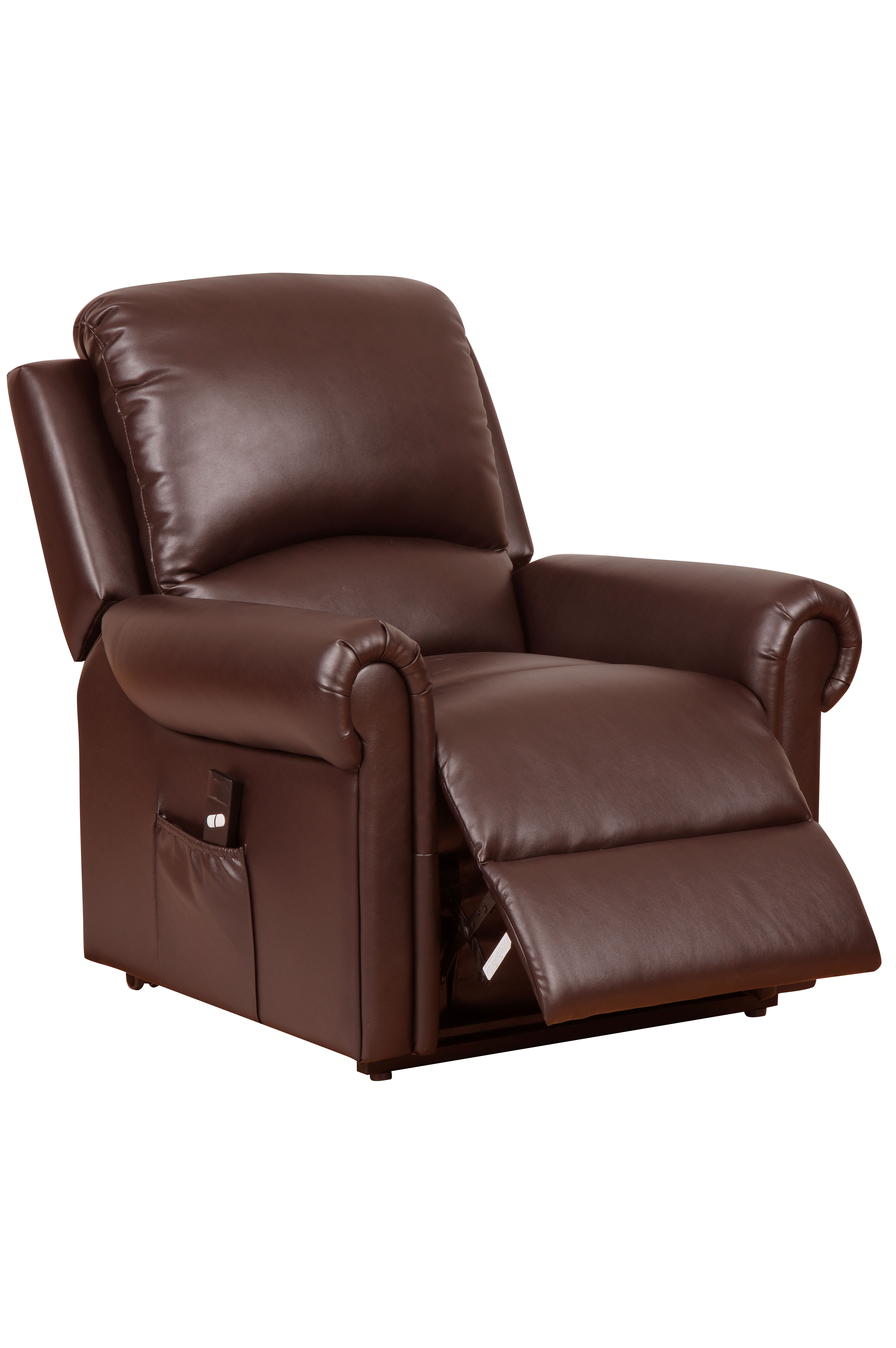 gfa tetbury single motor leather riser recliner nut brown