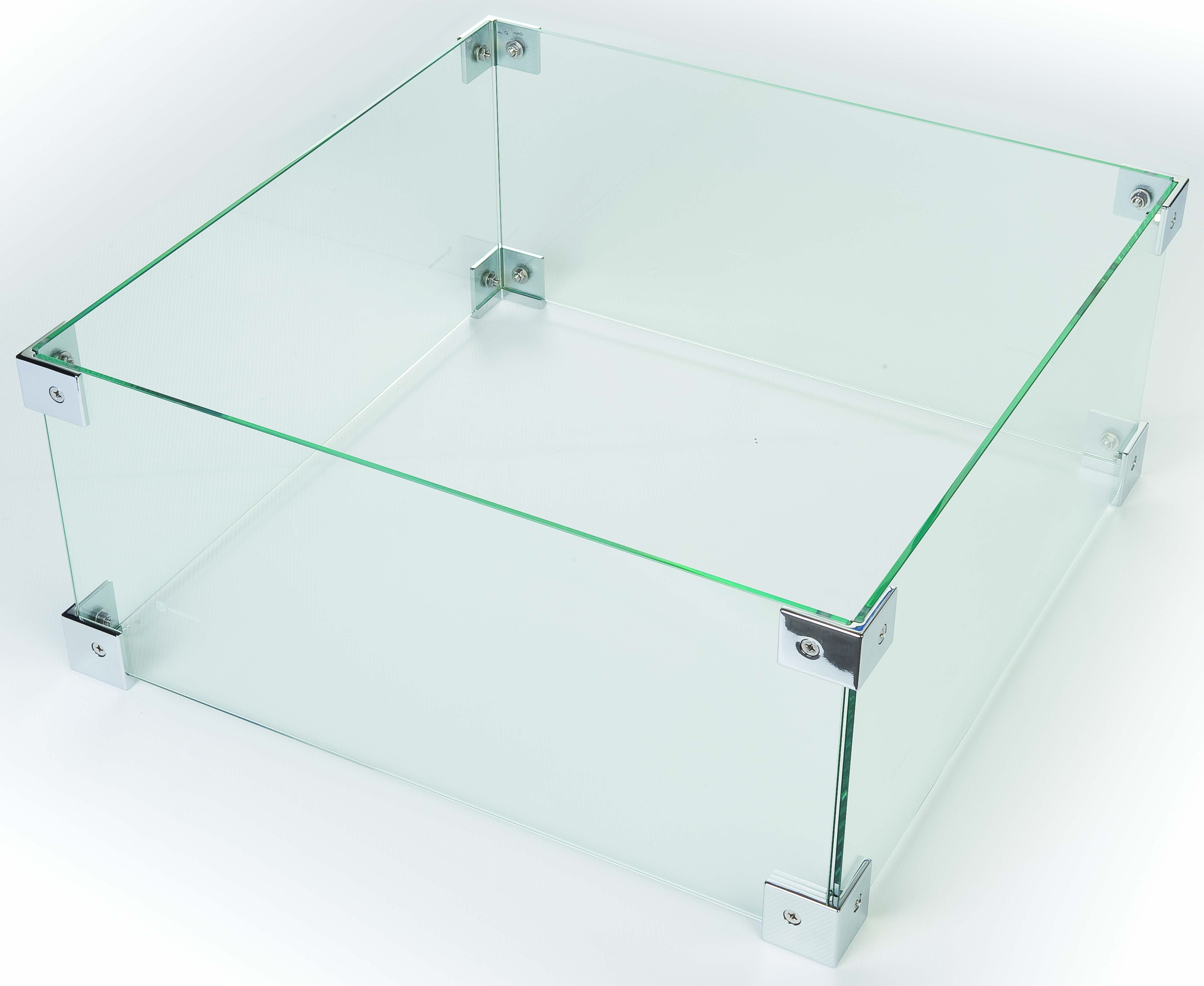Happy Cocooning Fire Pit Glass Screen Kit Rectangular