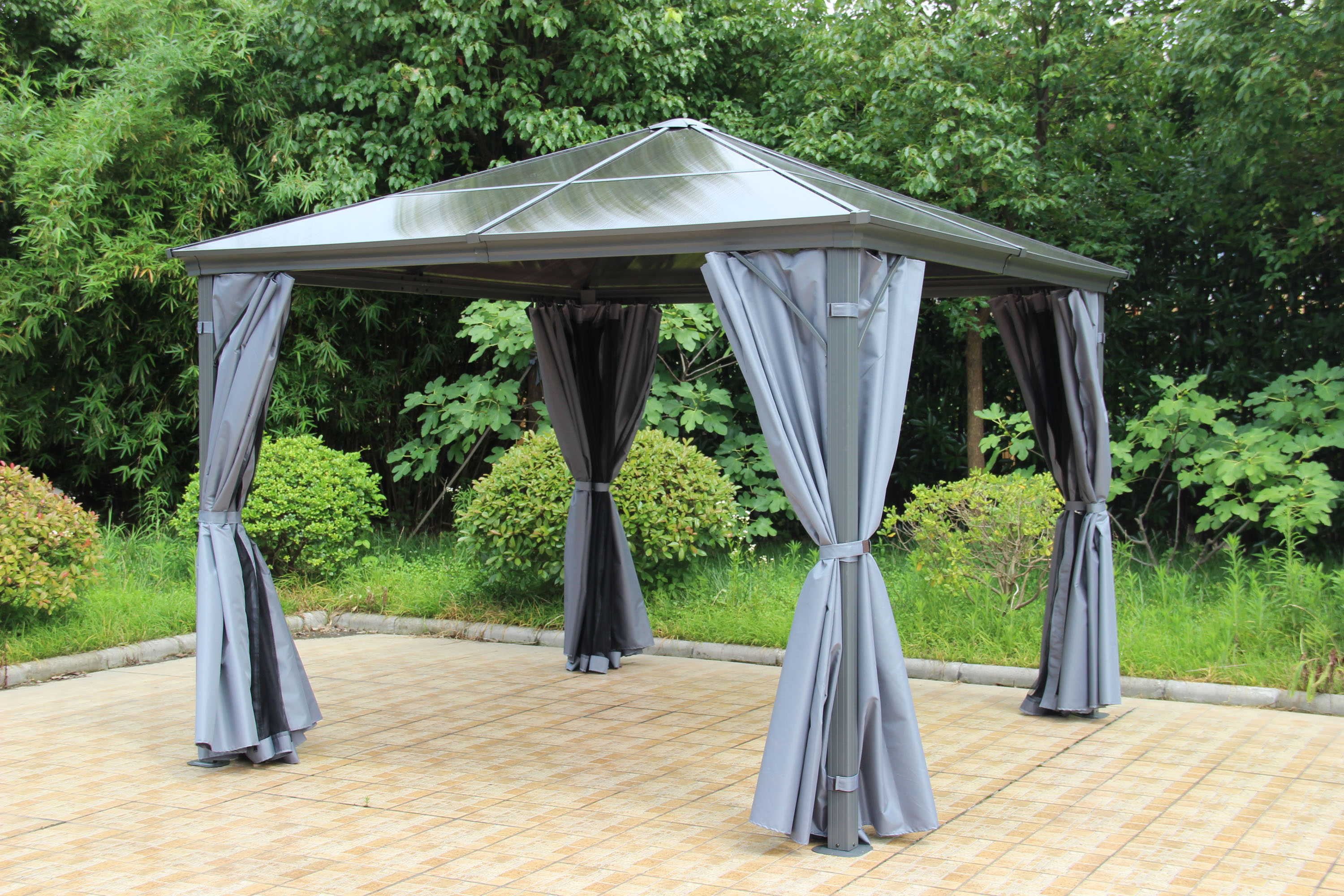 Norfolk Leisure Runcton Square Gazebo 3x3 Metre Anthracite