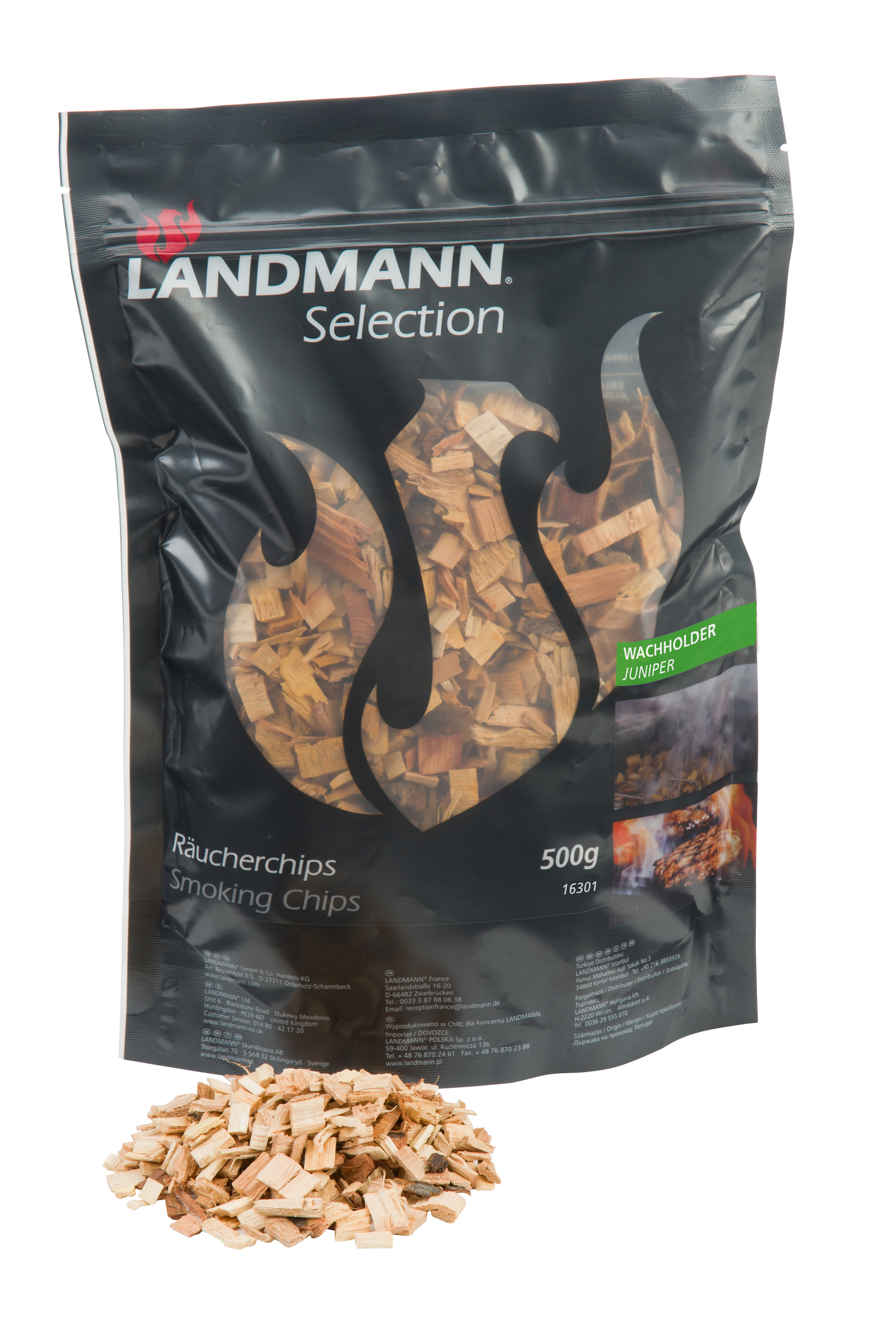 Landmann Selection Smoking Chips Juniper 500g 16301 Highgate Garden Furniture