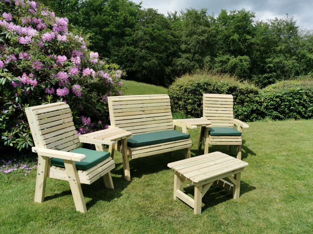 Highgate Wooden Ergonomic Garden Lounge Set (HG135)