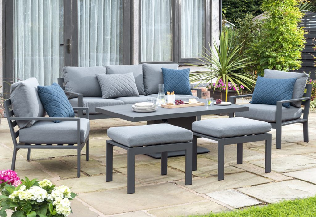 The Titchwell Lounge Set with Height adjustable table