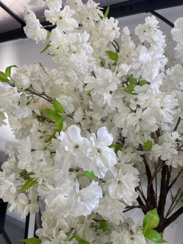 3.2M Artificial Arch cherry blossom White