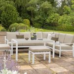 Titchwell Corner Garden Set White